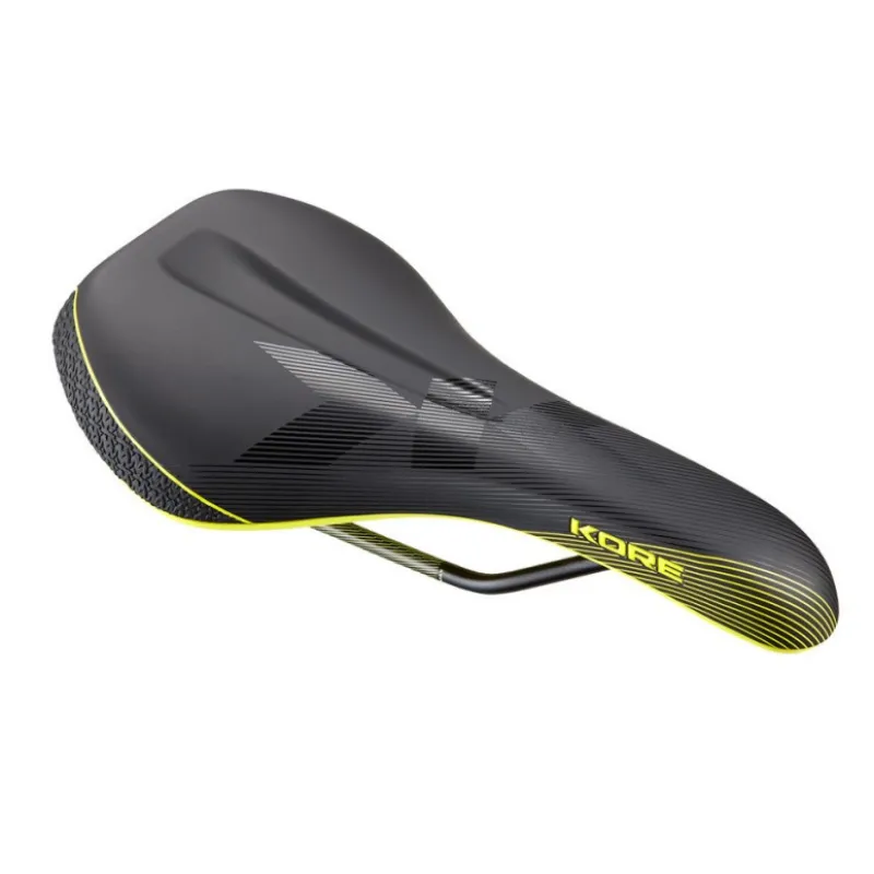 Șa pentru bicicletă KORE FUSE III SADDLE BLACK-YELLOW Ofertă limitată